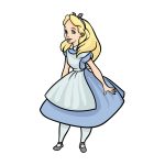 how to draw Alice in Wonderland image