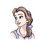 how to draw Belle image