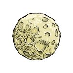 how to draw a full moon image