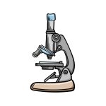 how to draw a microscope image