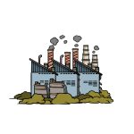 how to draw a factory image
