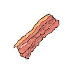 how to draw Bacon image