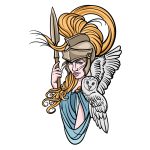 how to draw Athena image