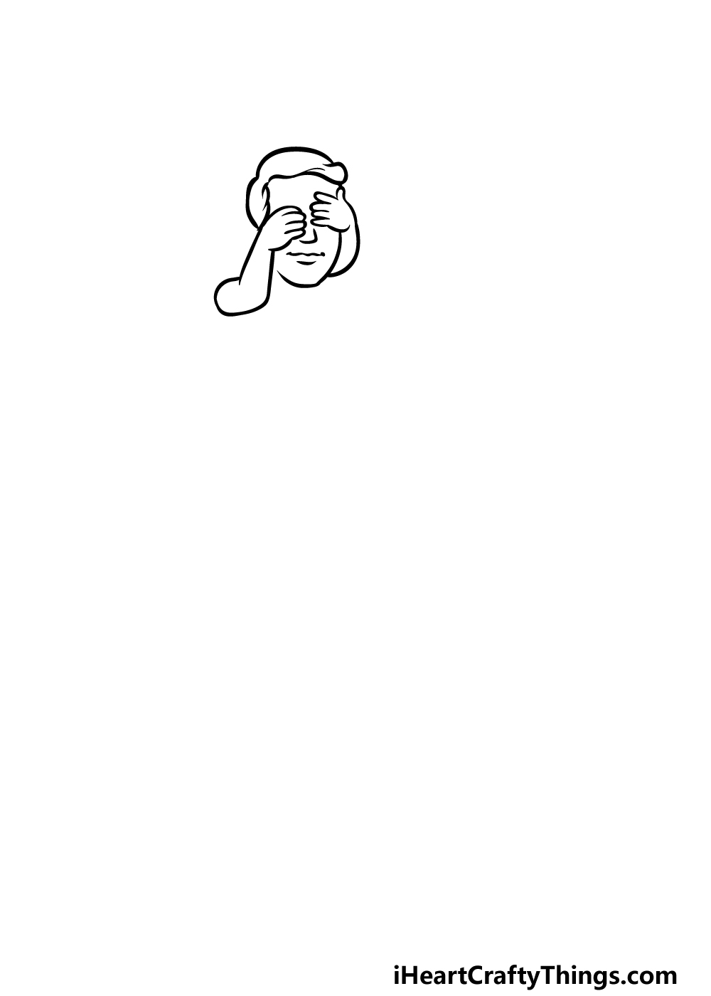 How to Draw Father’s Day step 1
