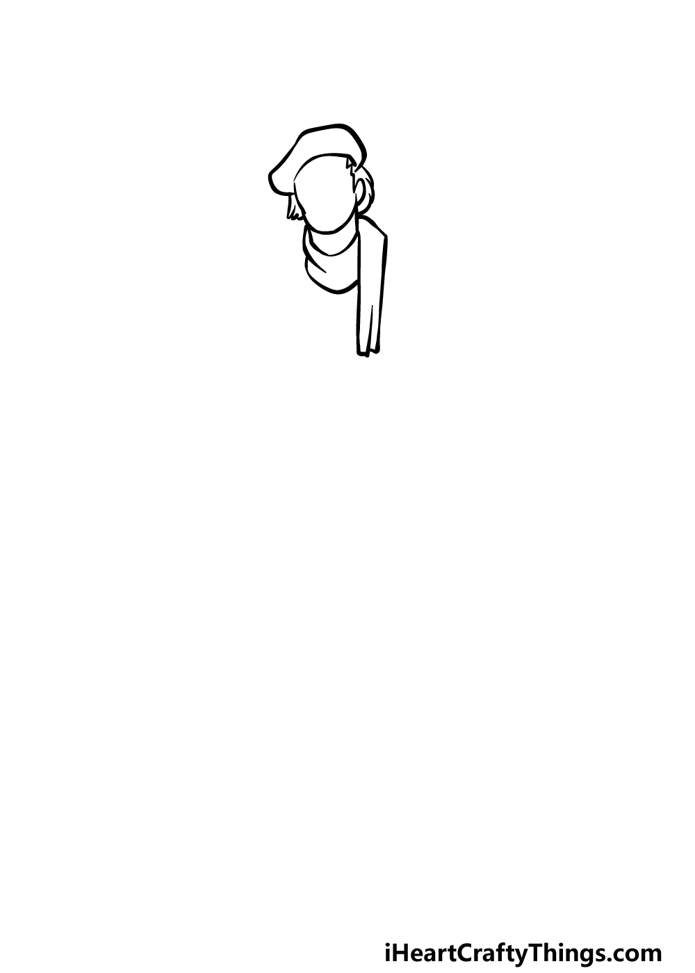 how to draw an Artist step 1