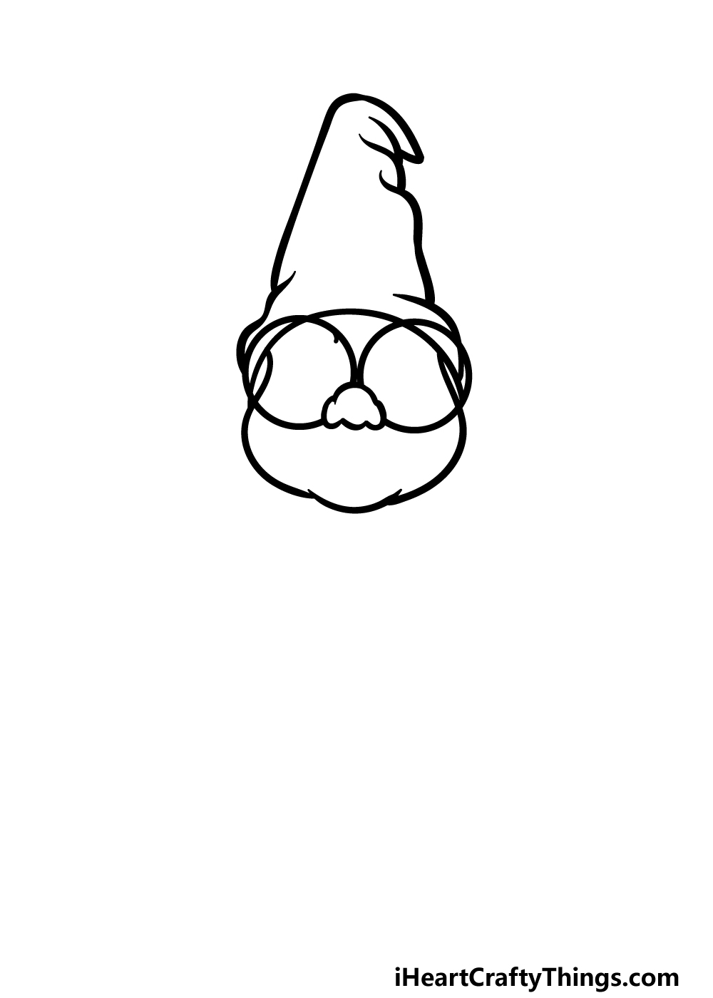 how to draw a Gnome step 1