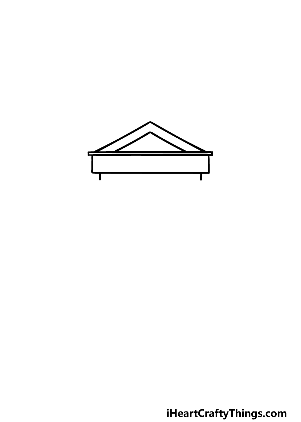 how to draw a Library step 1