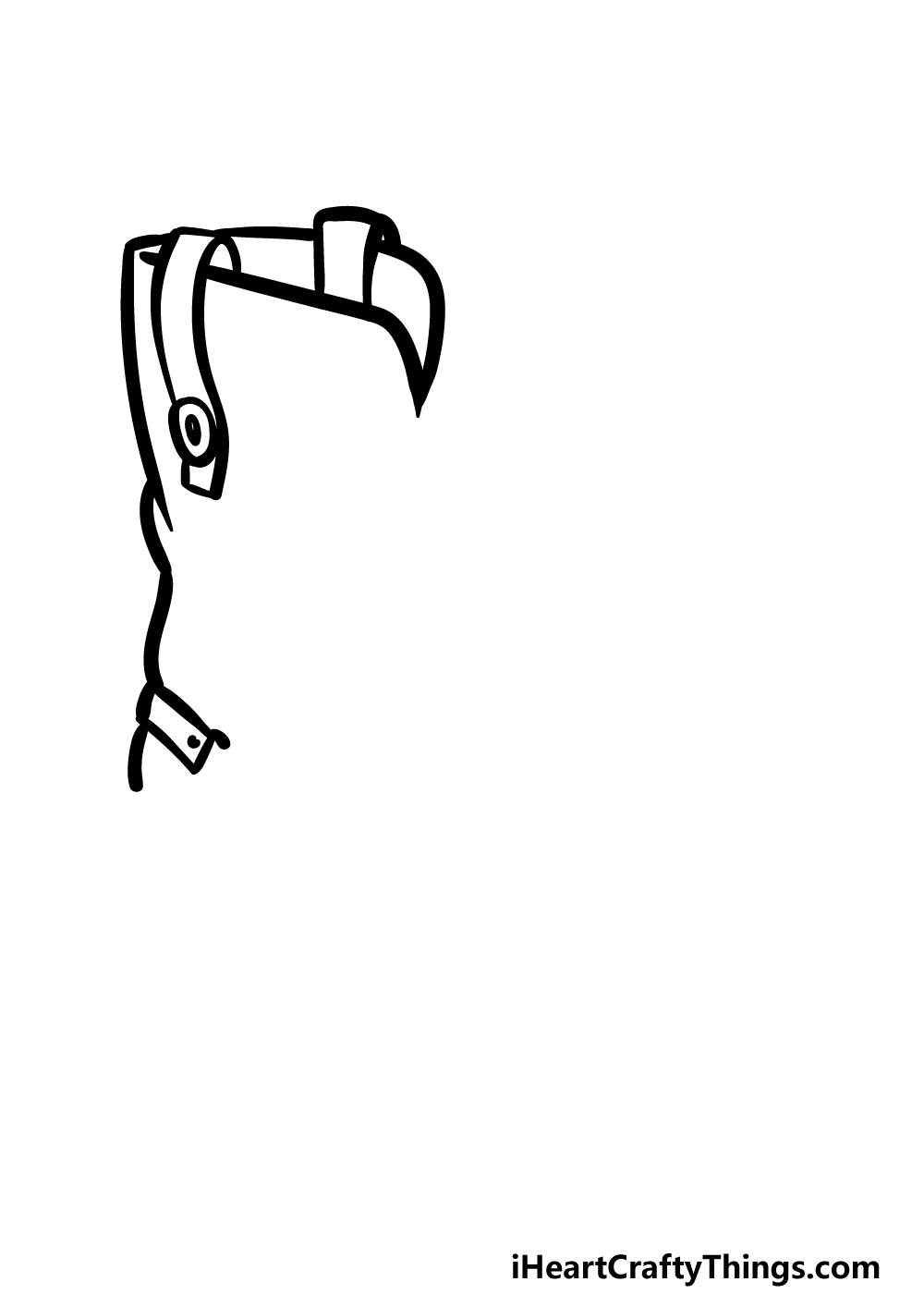 how to draw Cowboy Boots step 1
