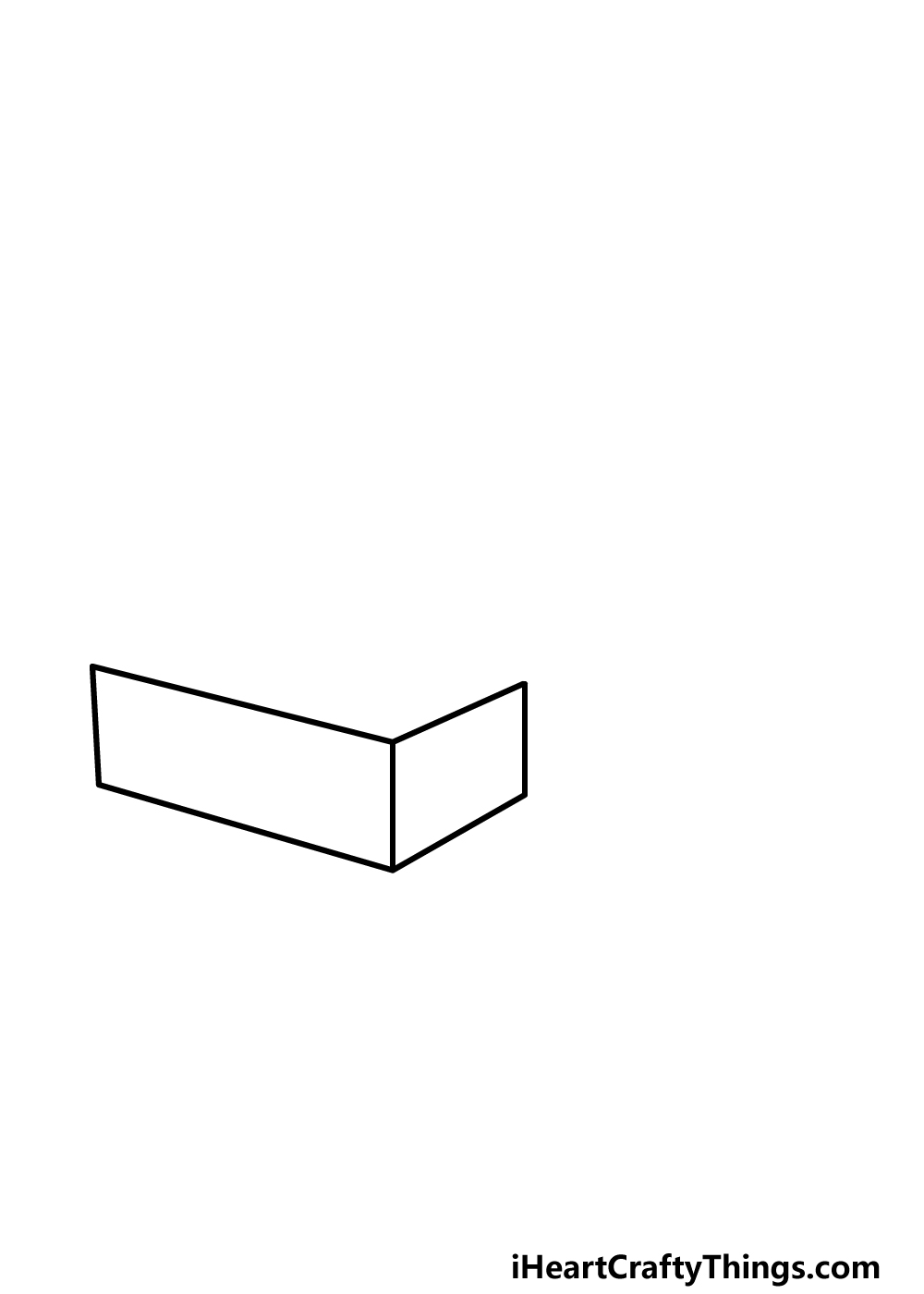 how to draw Lego step 1
