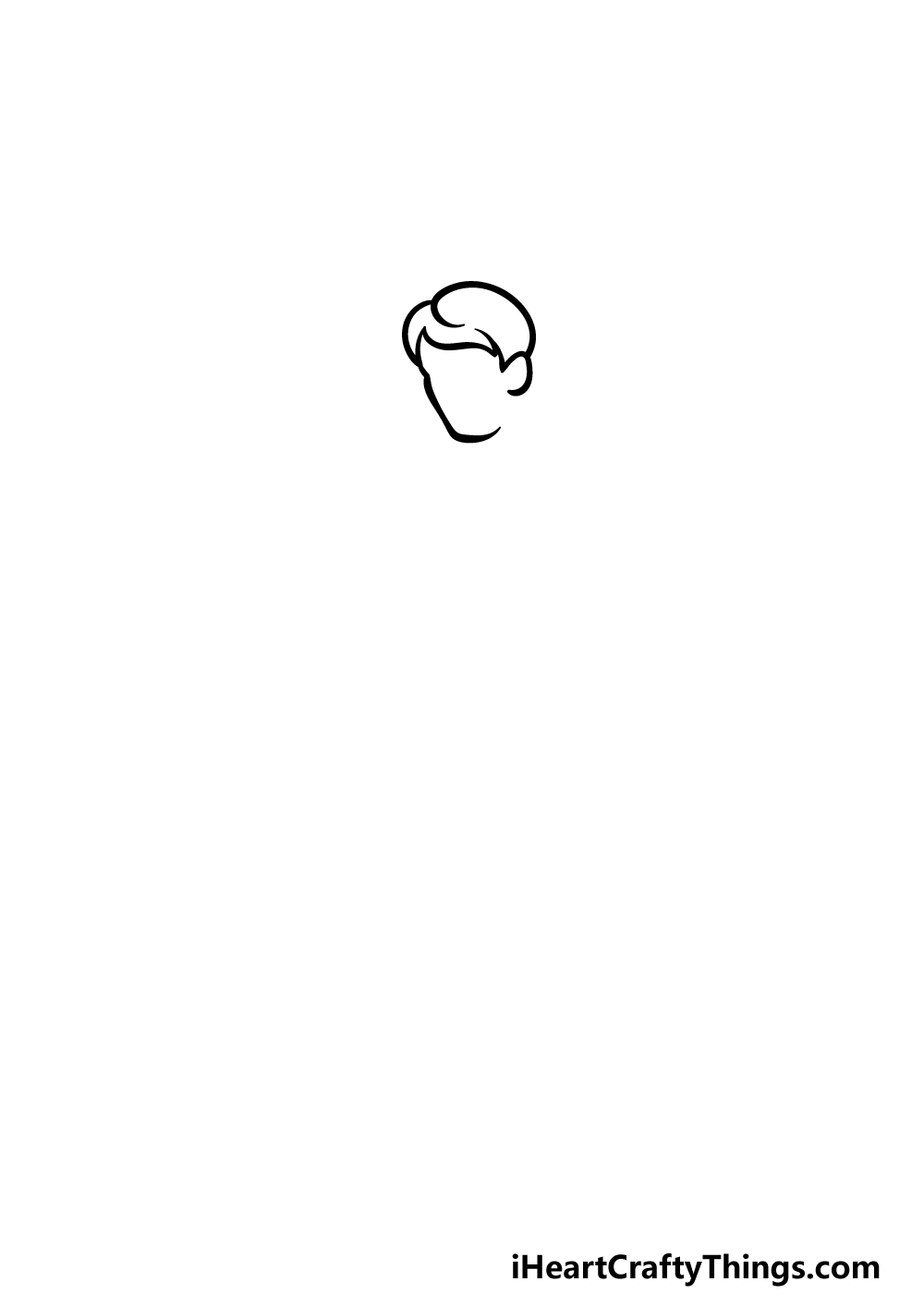 how to draw a Person’s Outline step 1