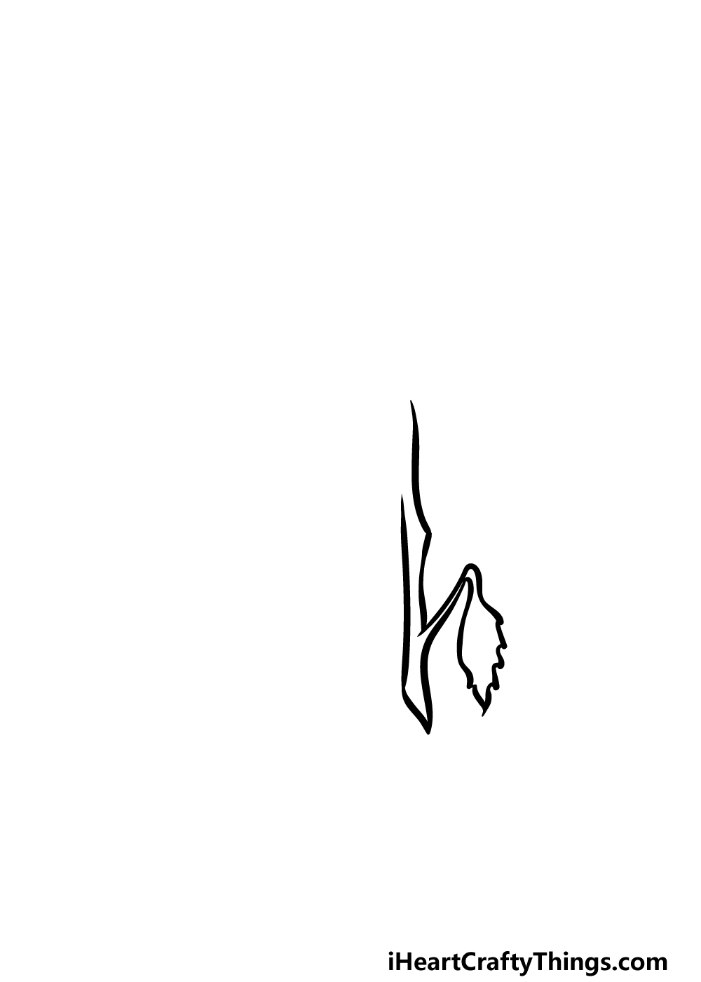 how to draw a dead flower step 1