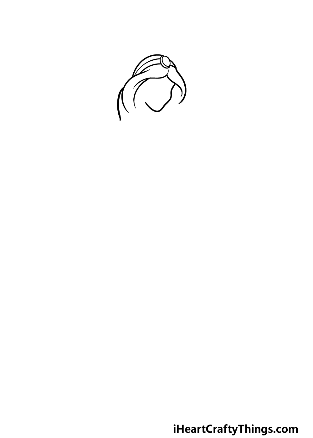 how to draw Jasmine step 1