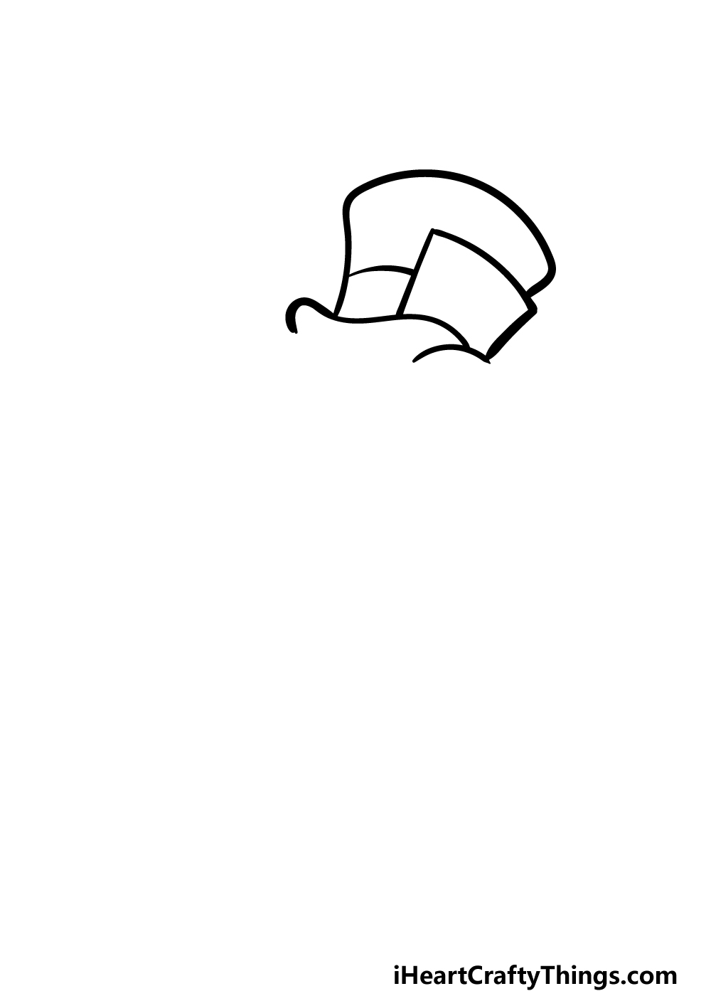 how to draw the Mad Hatter step 1