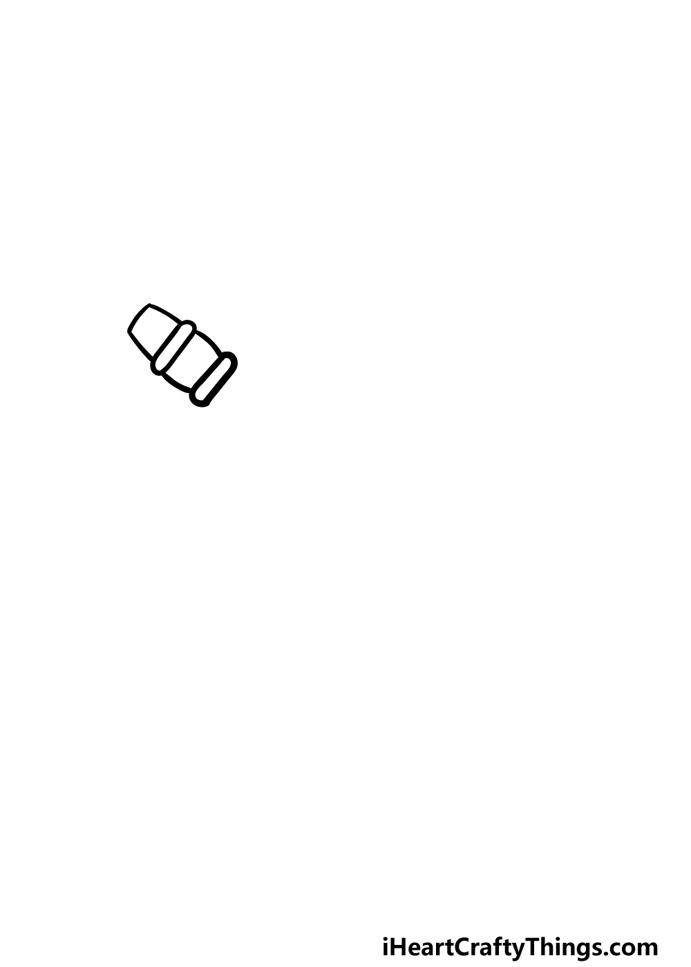 how to draw a Flute step 1