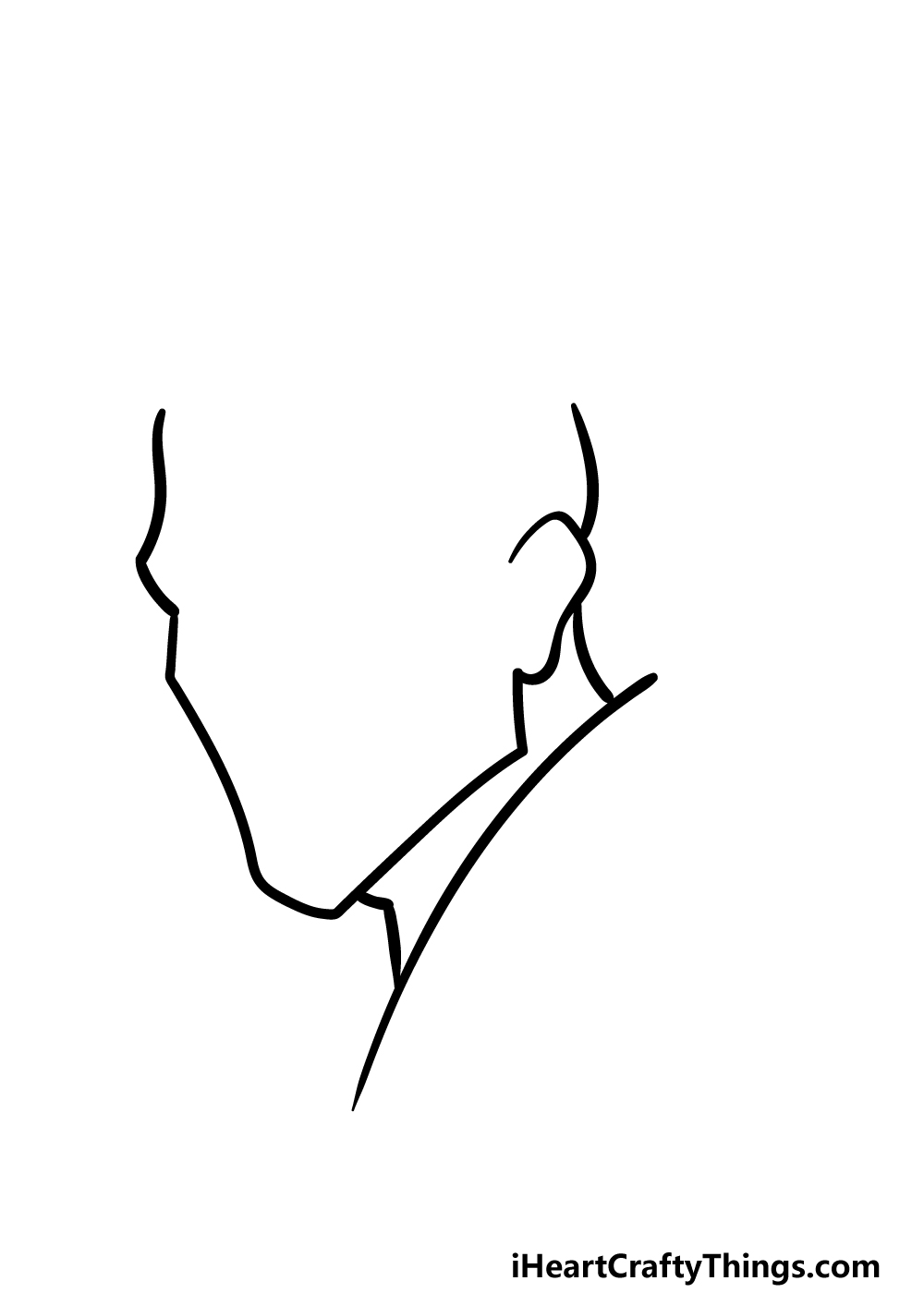 how to draw Darth Maul step 1