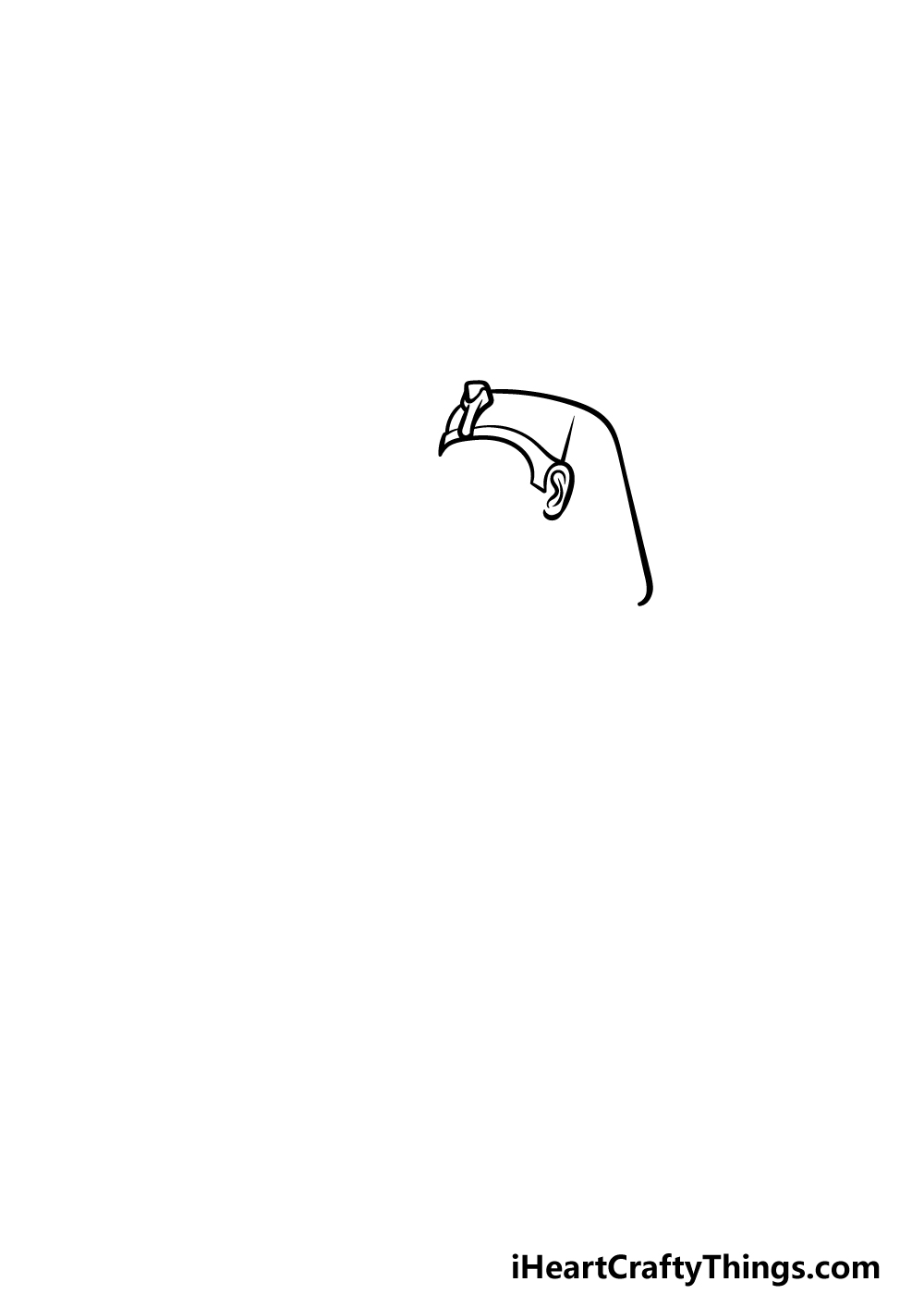 how to draw The Sphinx step 1