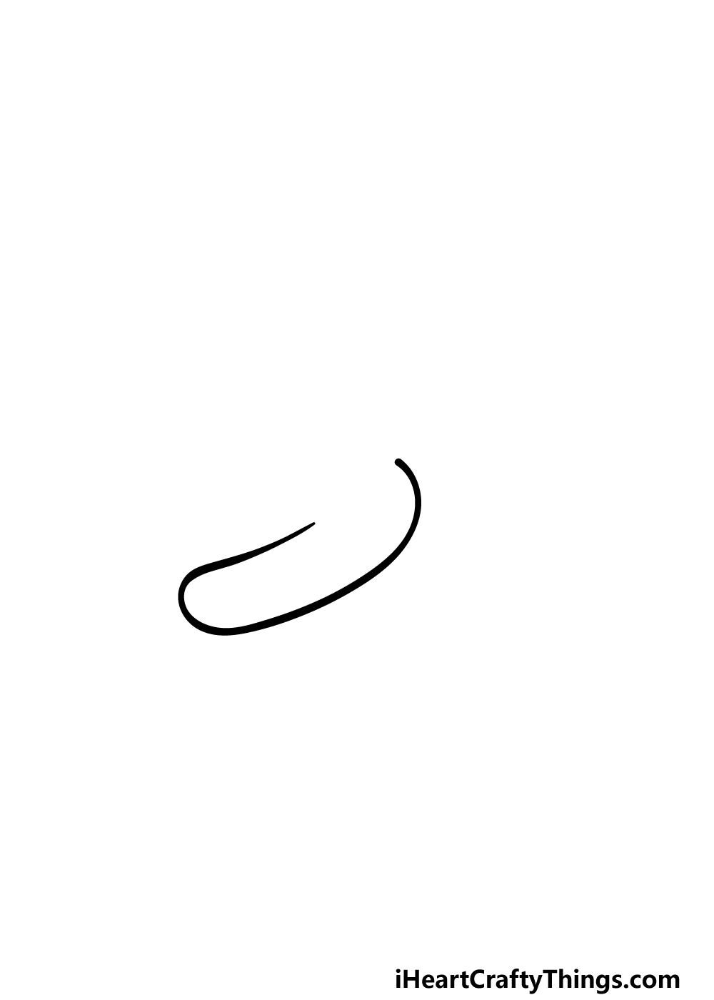 how to draw a Pretzel step 1