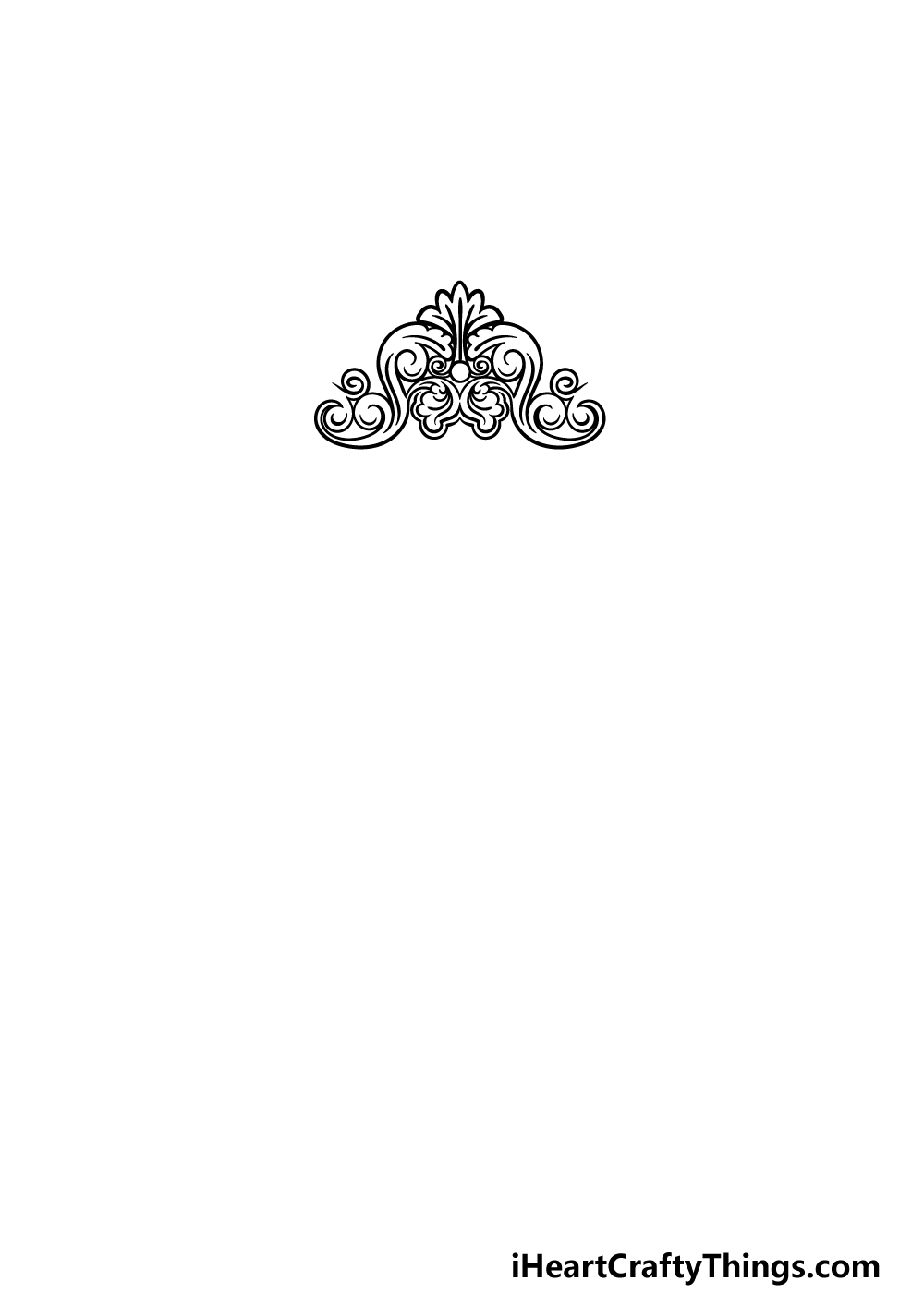how to draw a Throne step 1