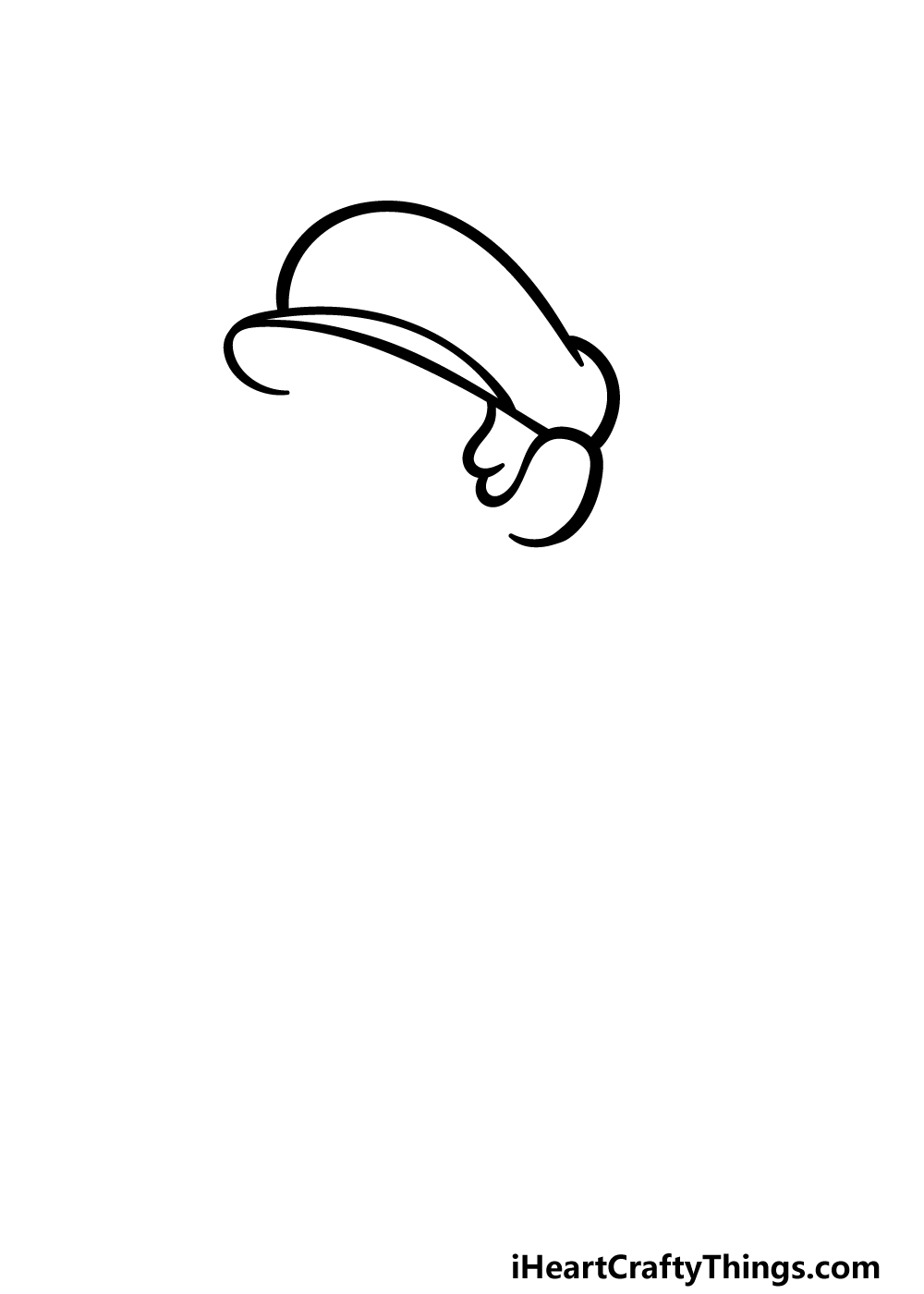 how to draw Mario step 1