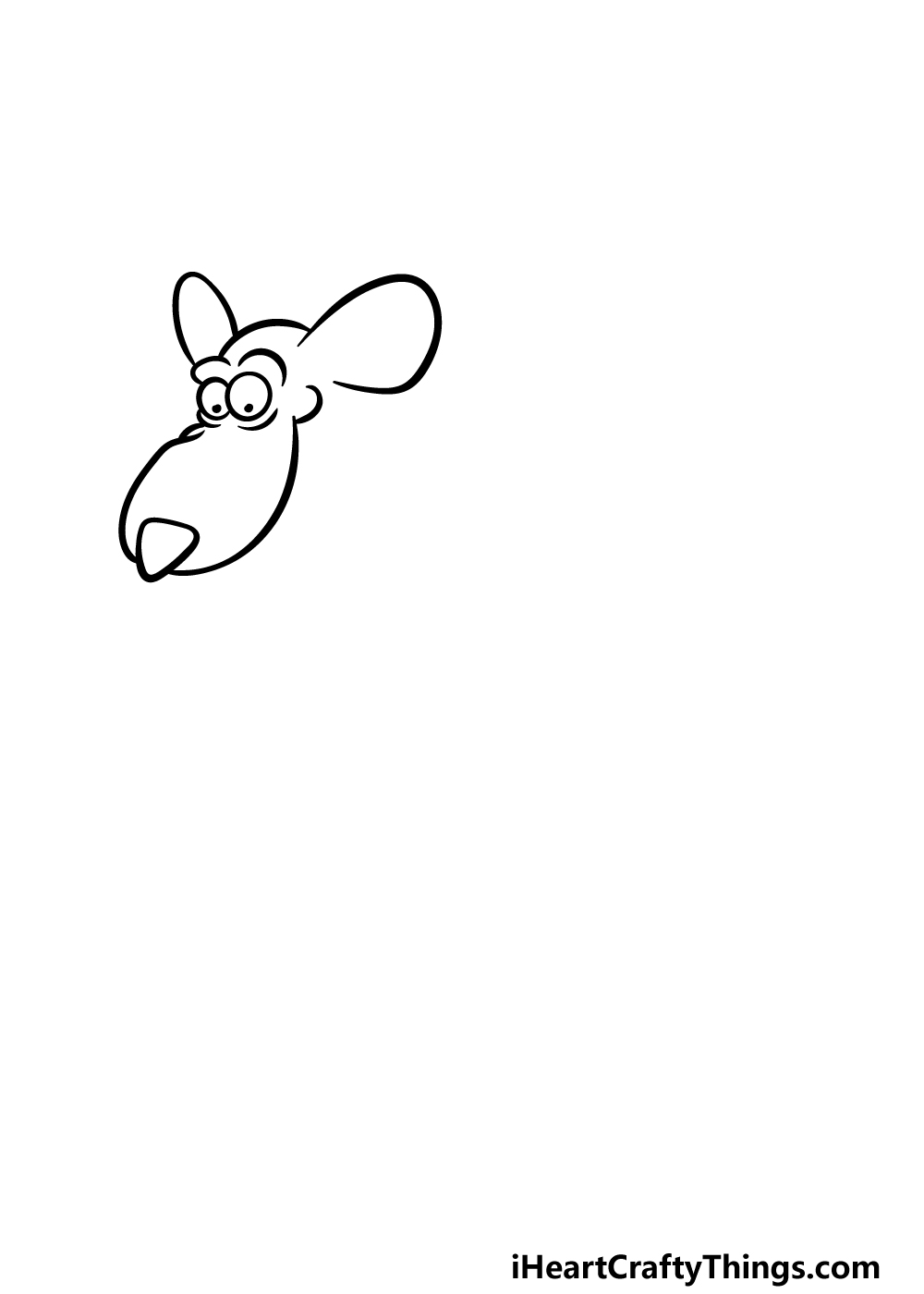 how to draw a Rat step 1
