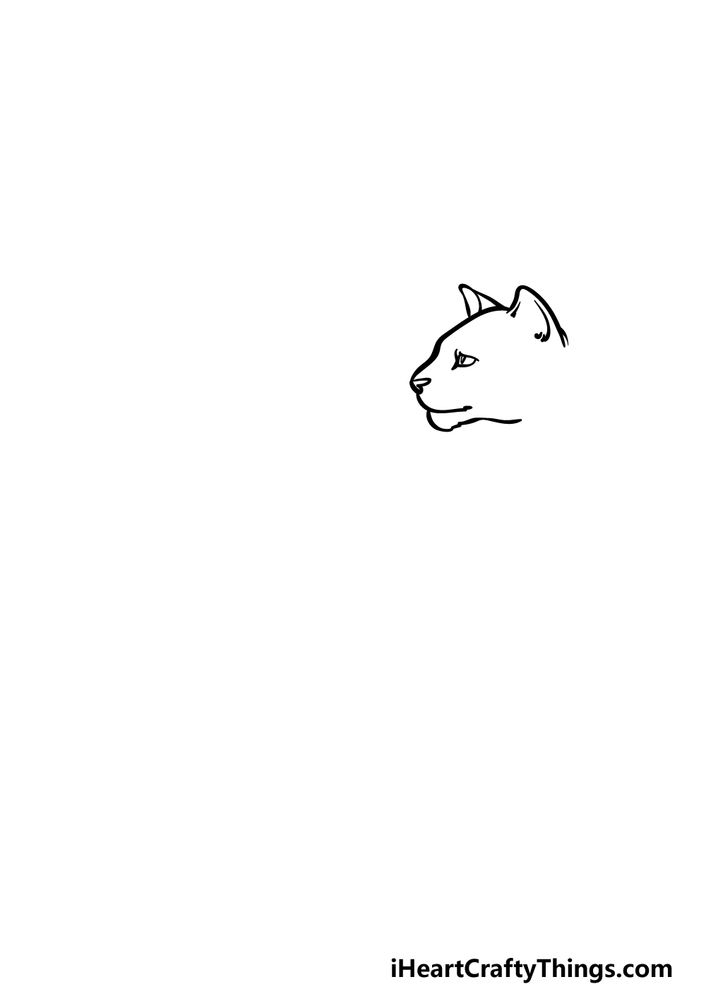 how to draw a Black Cat step 1