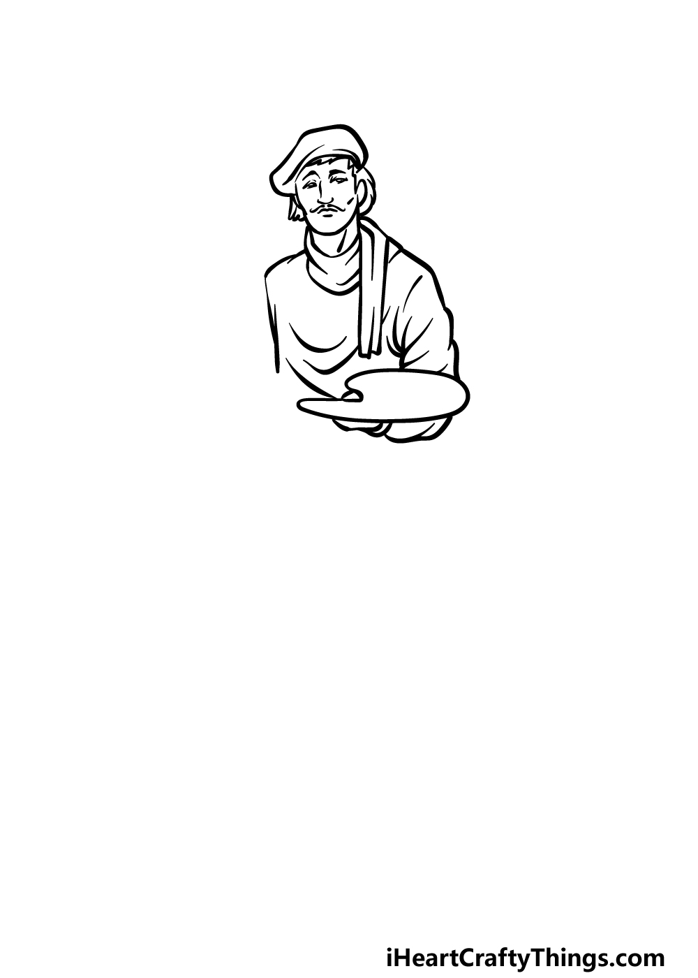 how to draw an Artist step 2