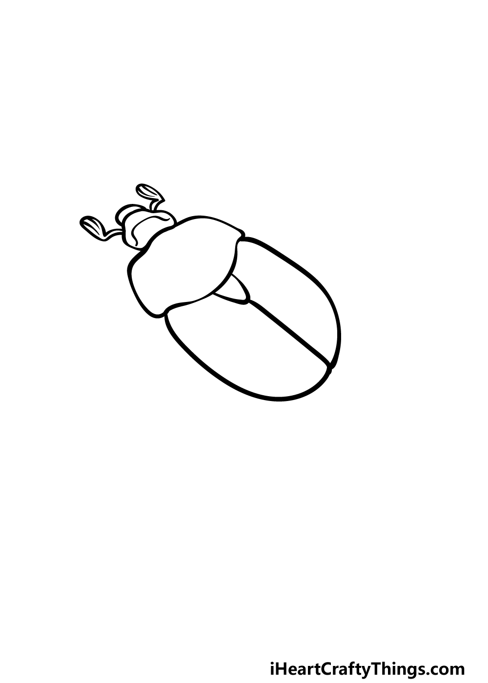 how to draw a Beetle step 2