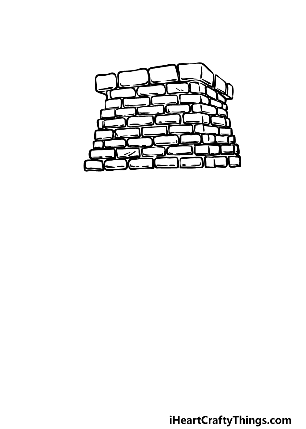 how to draw a Fireplace step 2