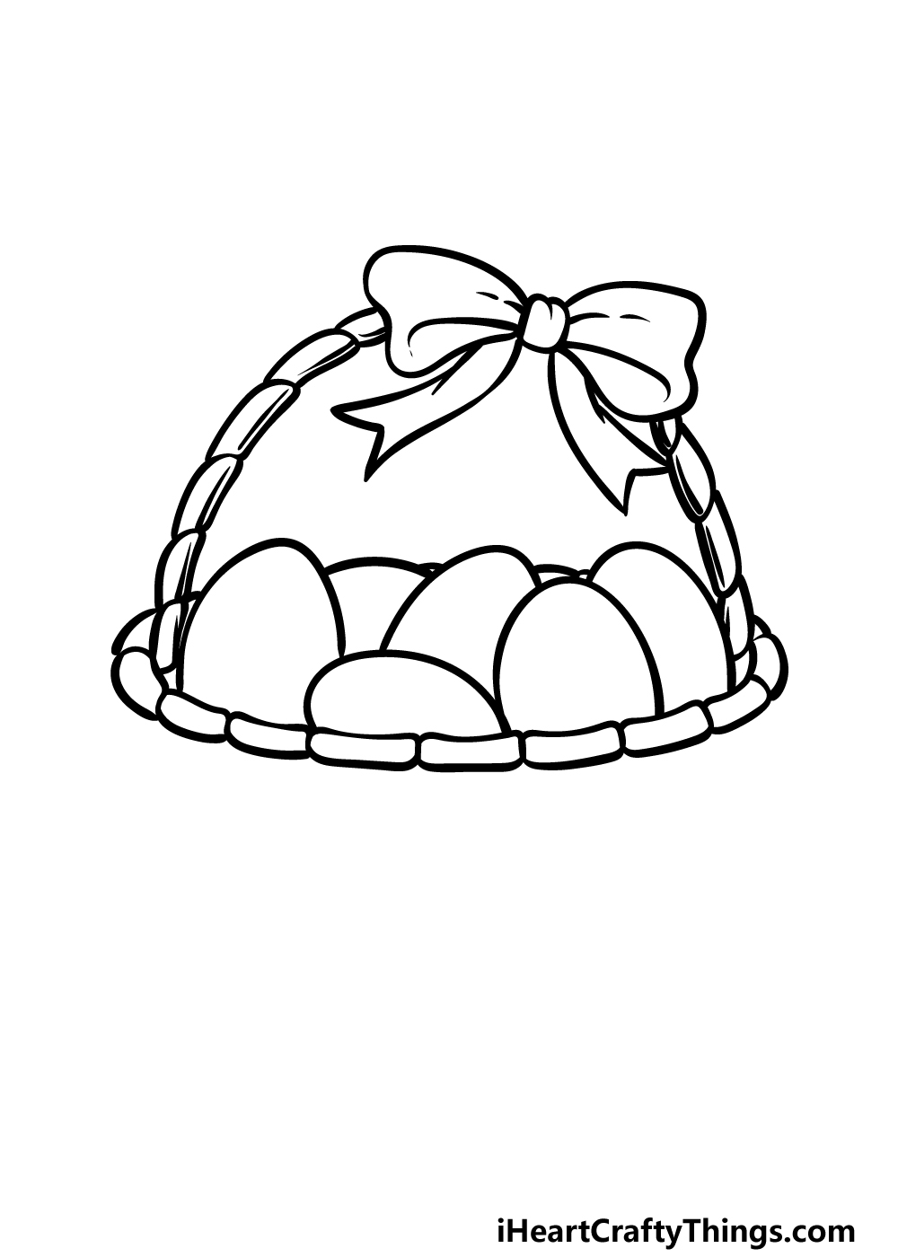 how to draw Easter step 2