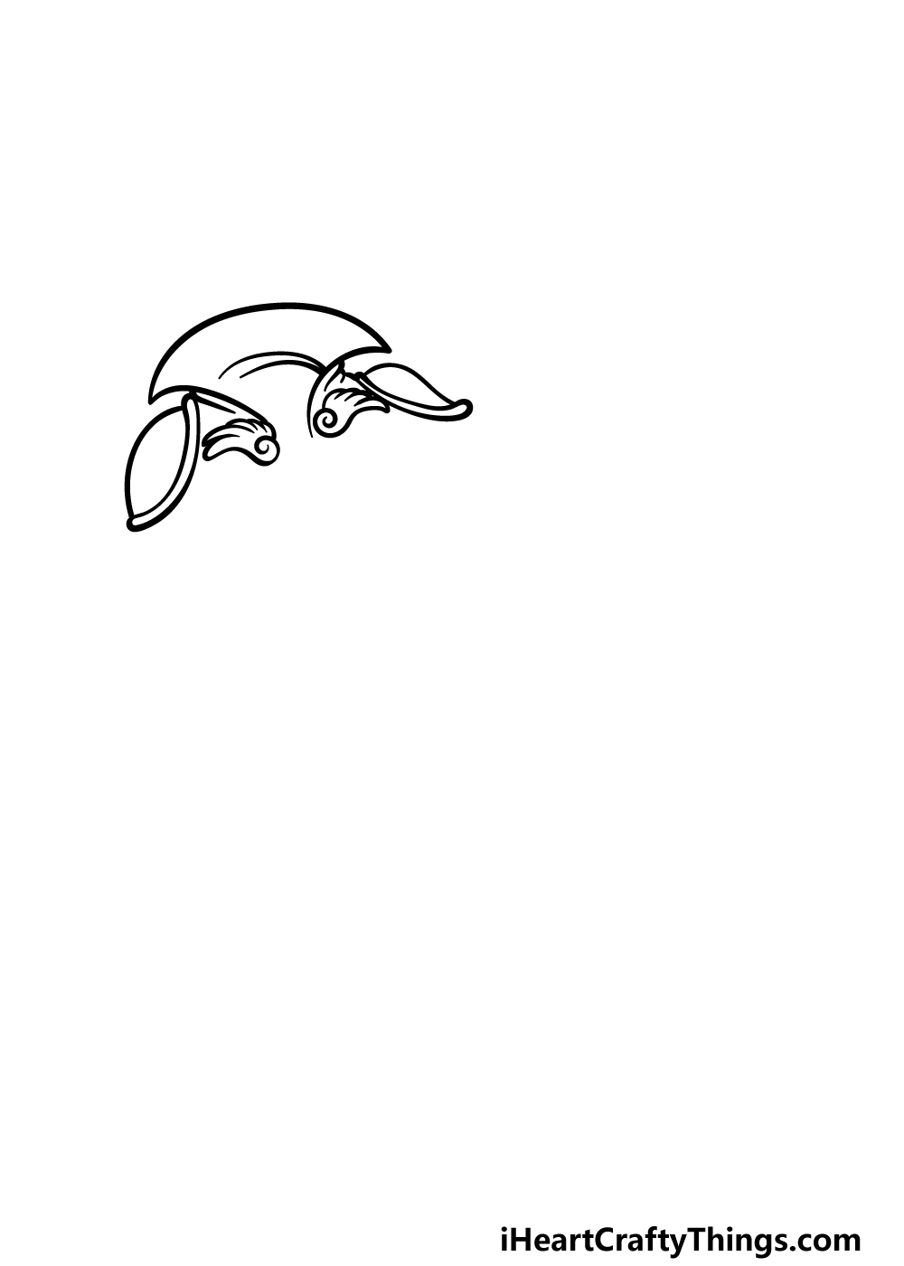 how to draw a Cape step 2