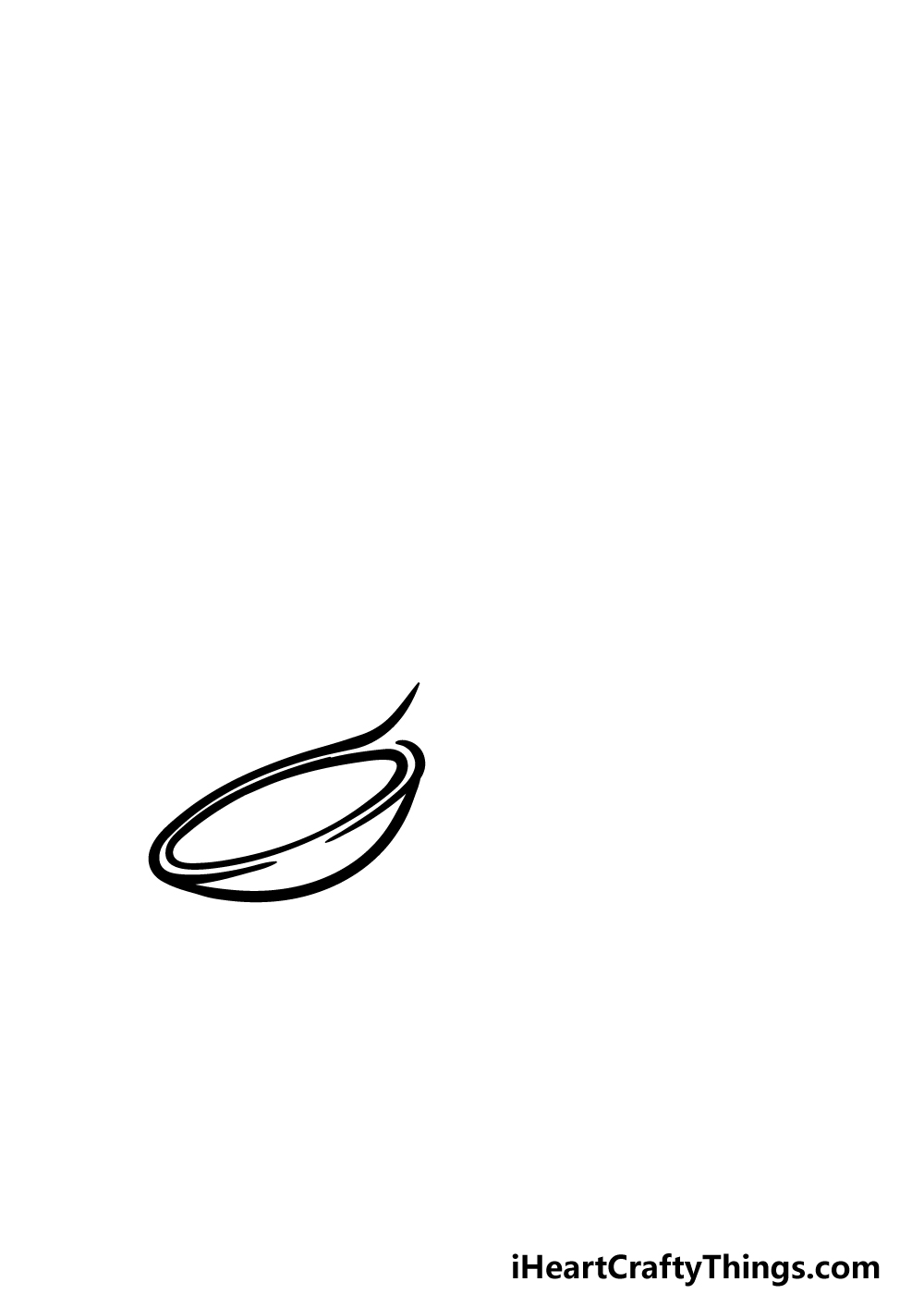 how to draw a spoon step 2