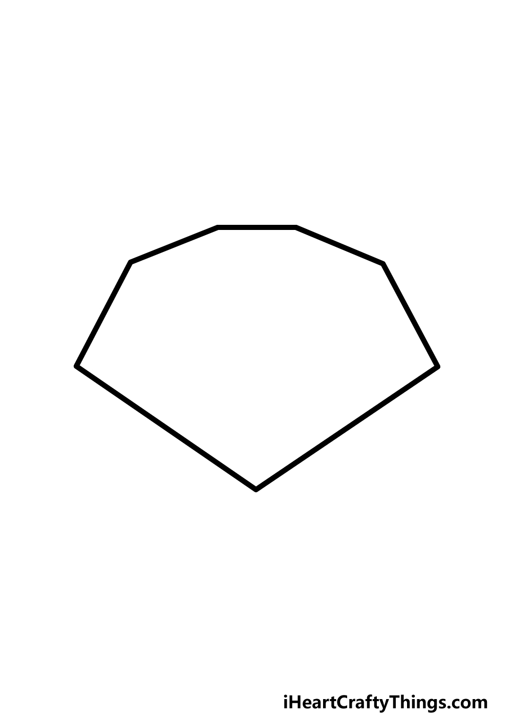 how to draw a Gemstone step 2