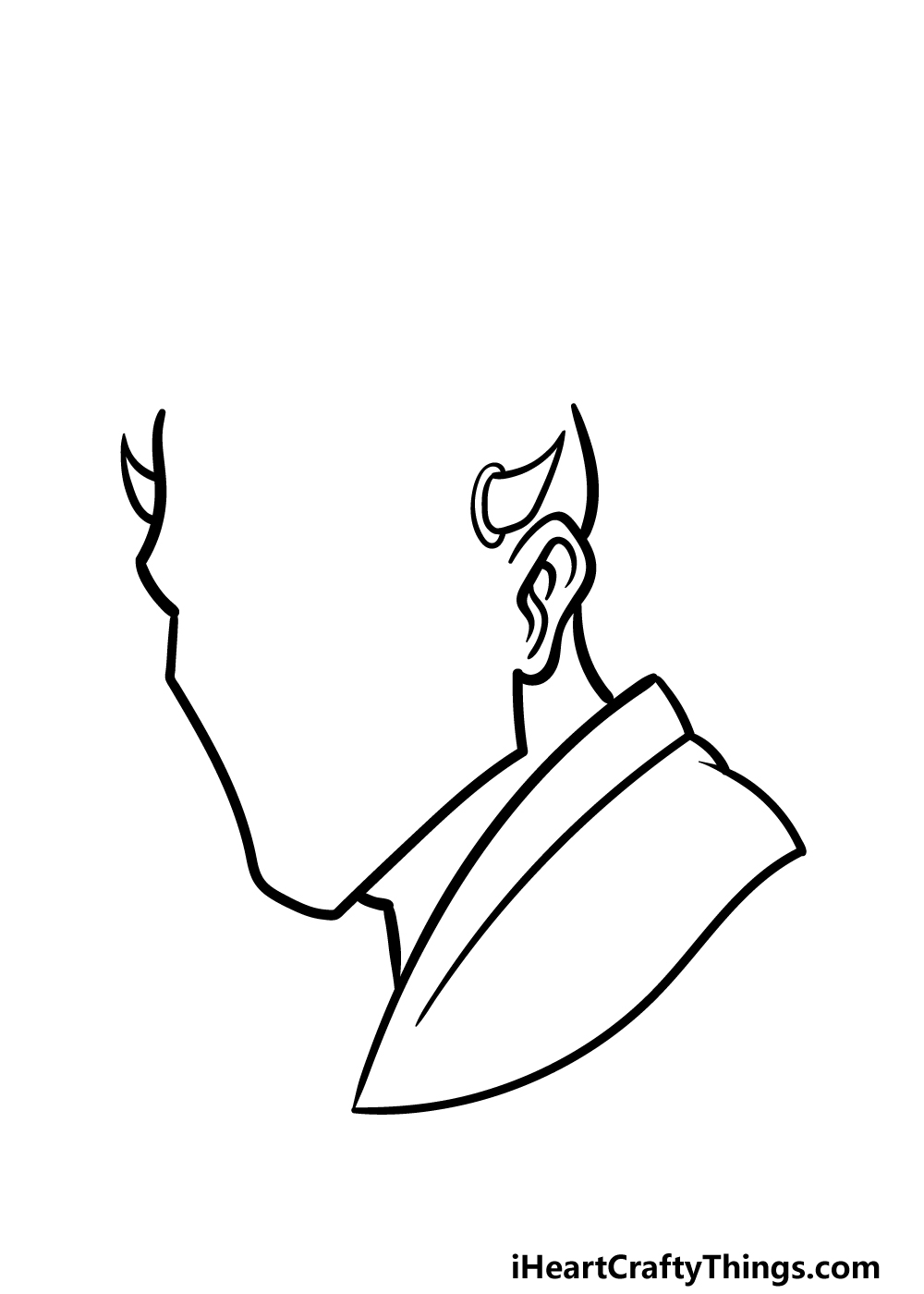 how to draw Darth Maul step 2