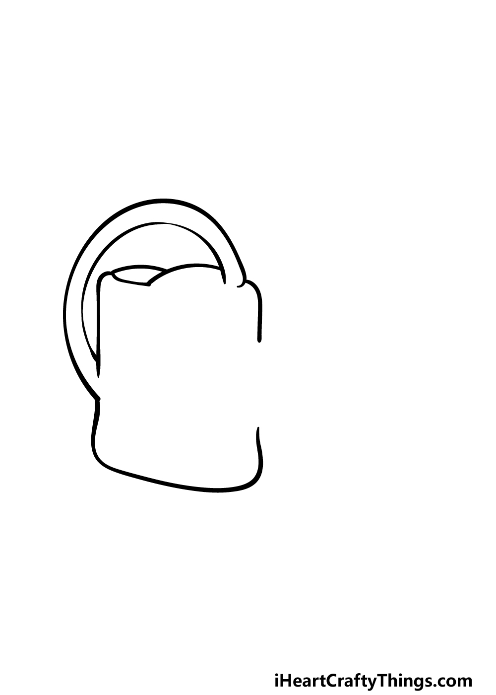 how to draw a Watering Can step 2