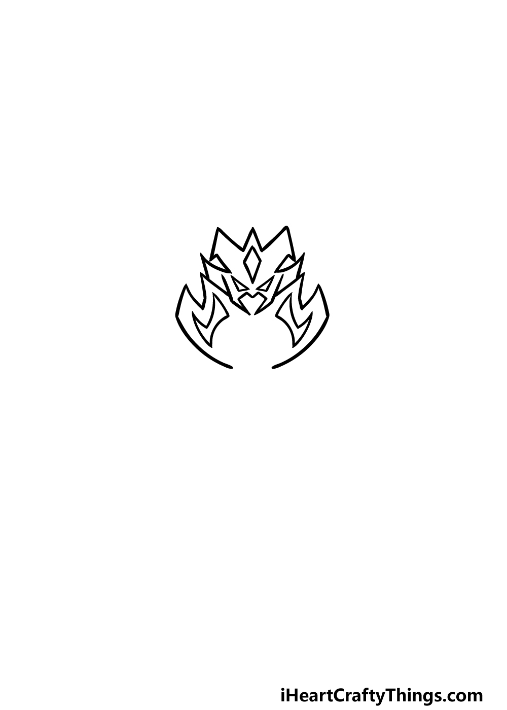 how to draw a Beyblade step 2