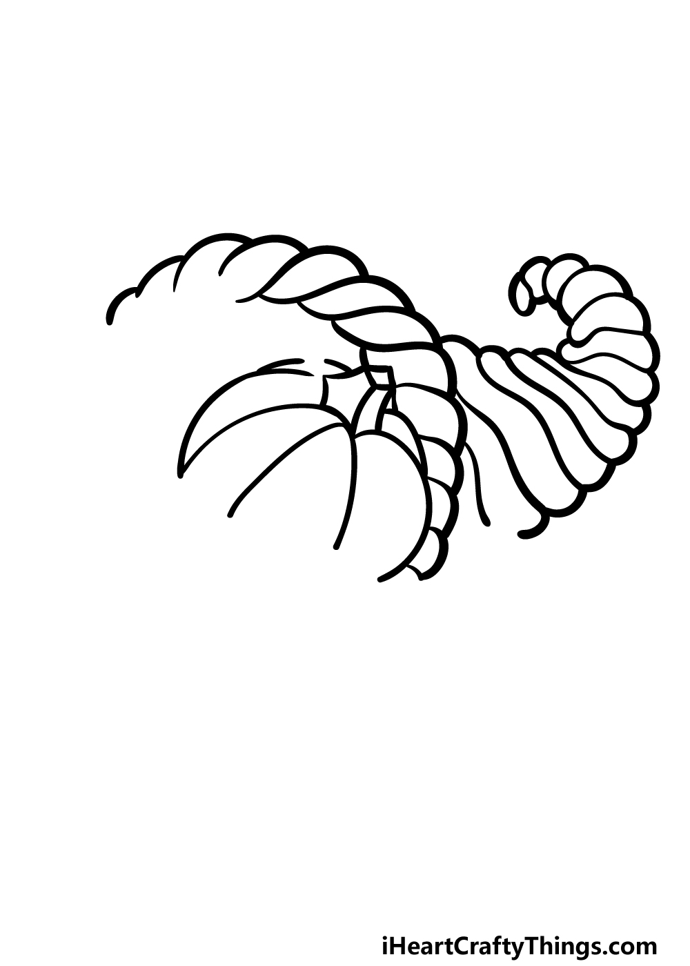 how to draw Thanksgiving ideas step 2