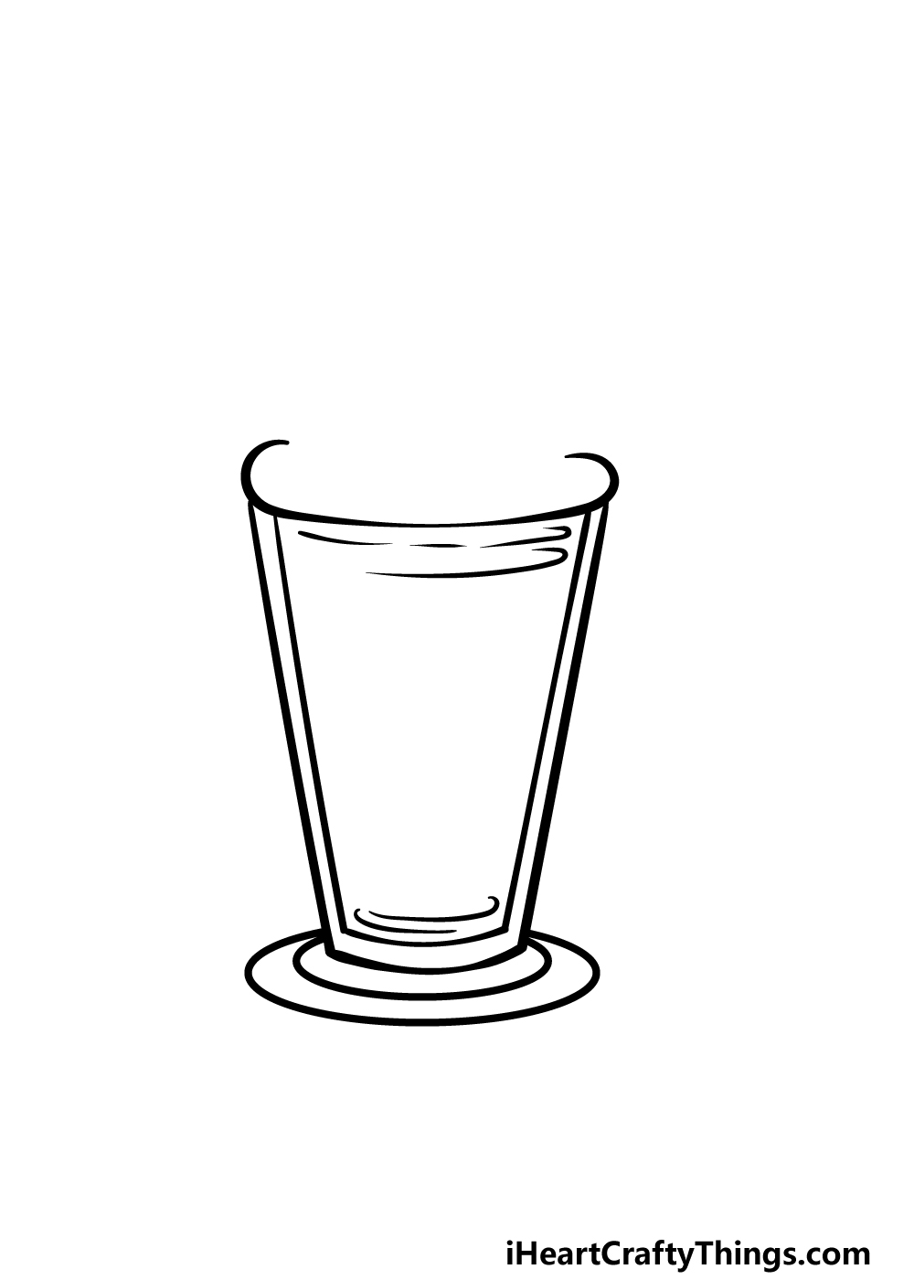 how to draw a Milkshake step 2