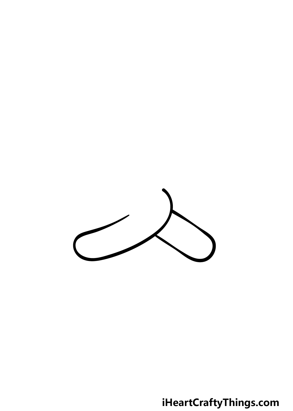 how to draw a Pretzel step 2