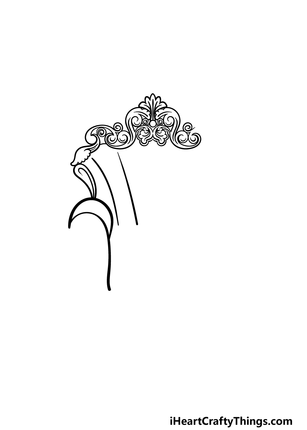 how to draw a Throne step 2