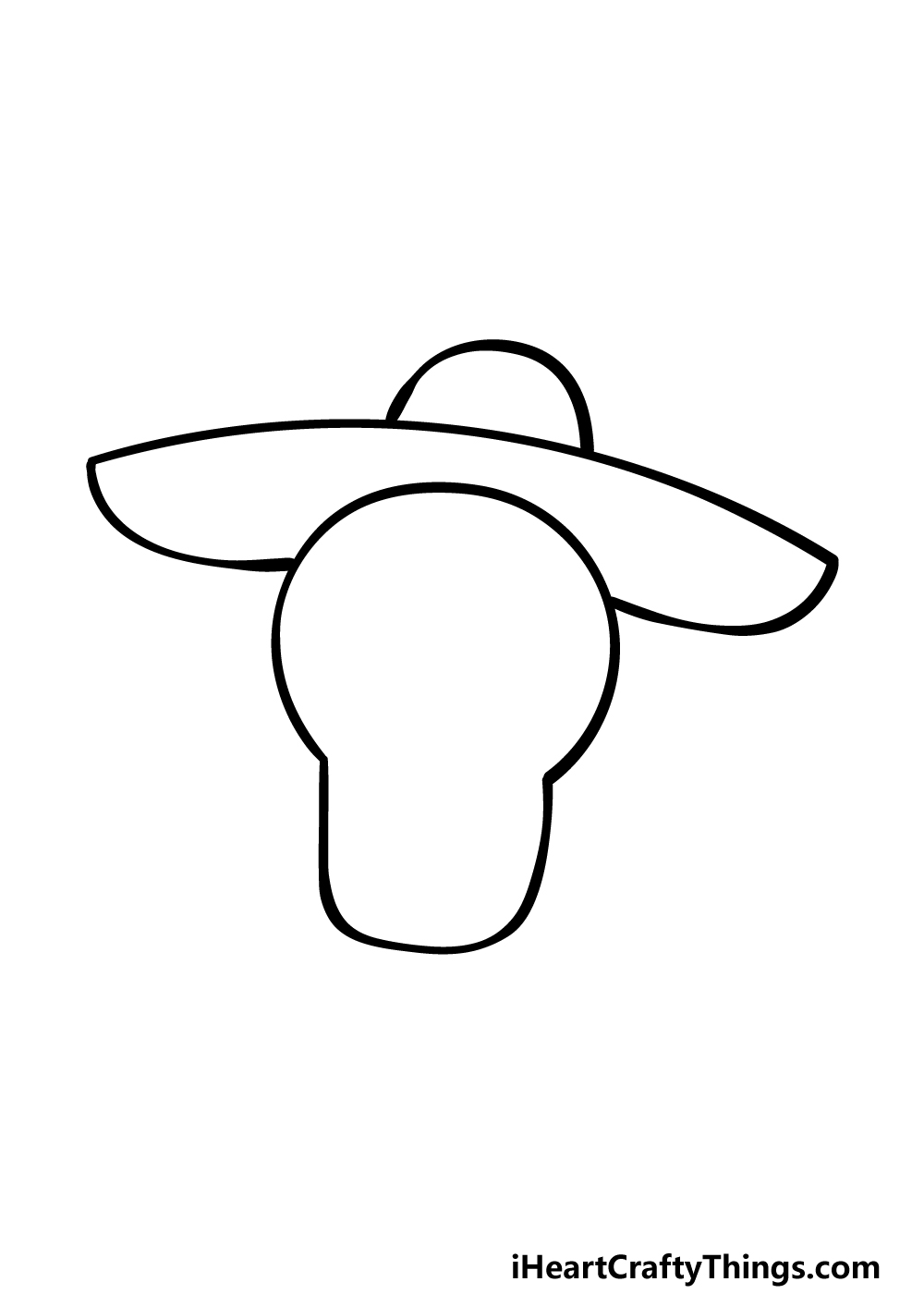 how to draw Day Of The Dead step 2