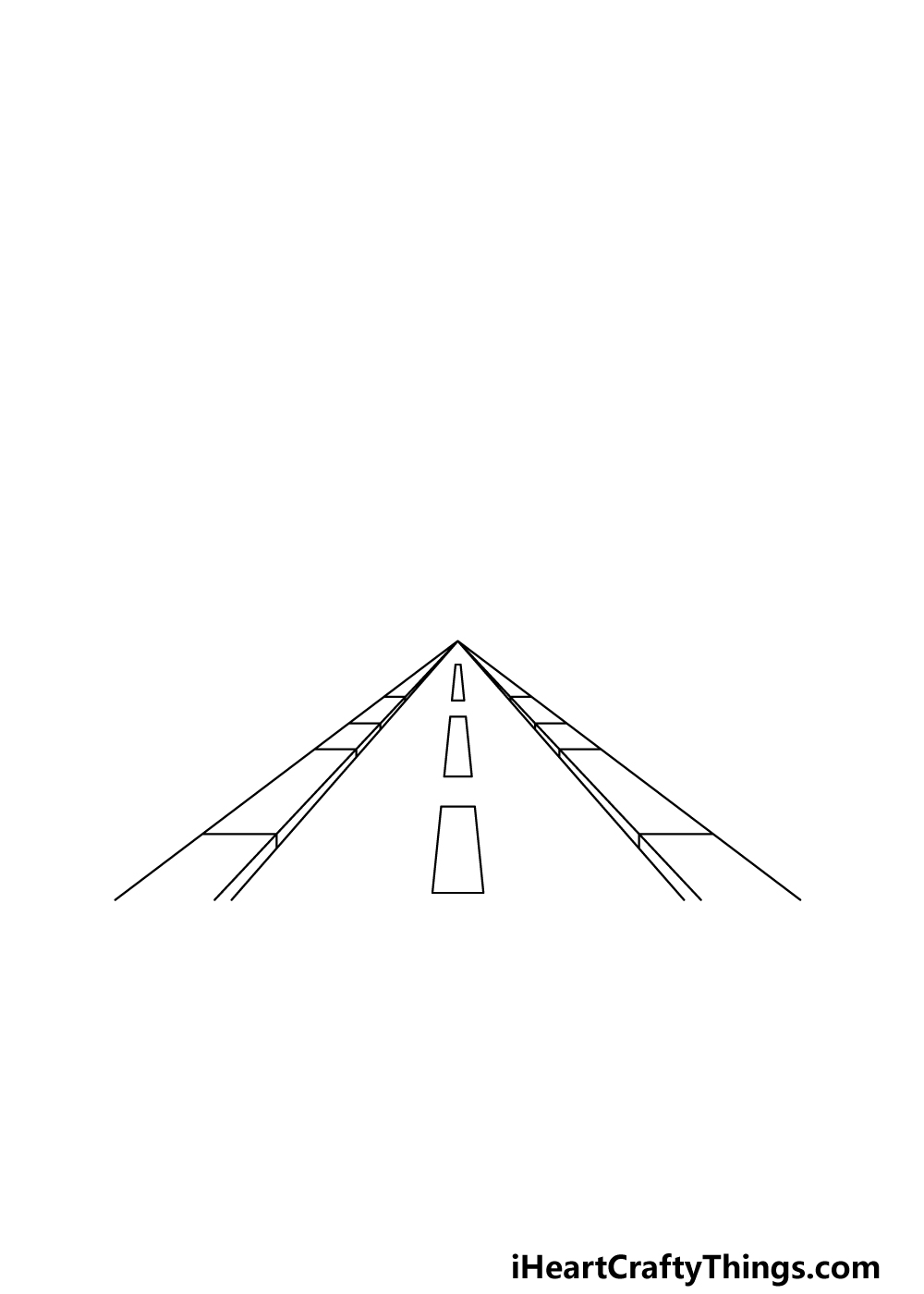 how to draw a One-Point Perspective step 2