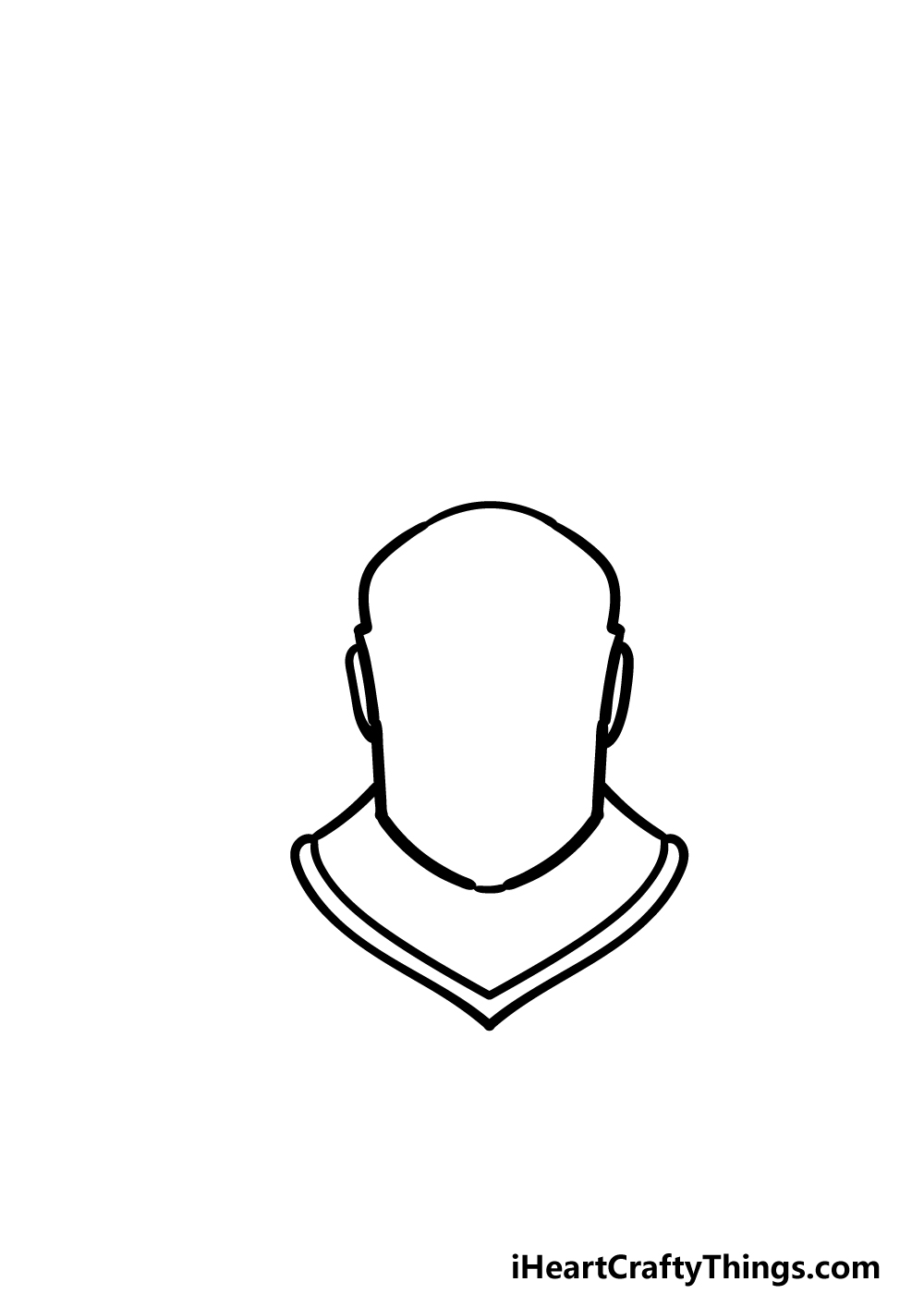 how to draw a Knight’s Helmet step 2