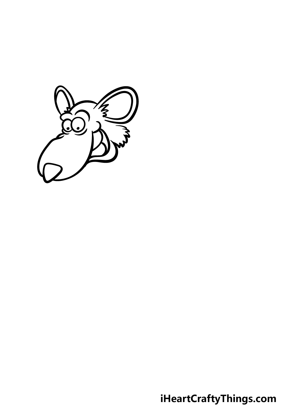 how to draw a Rat step 2