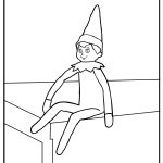 Elf on the Shelf Coloring Pages free printable