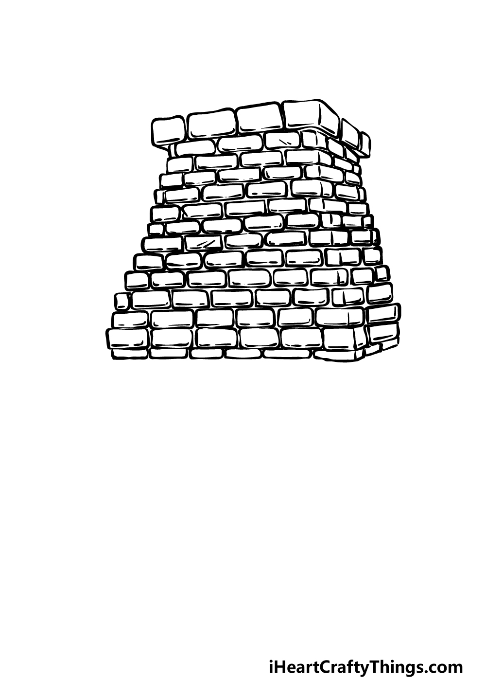 how to draw a Fireplace step 3