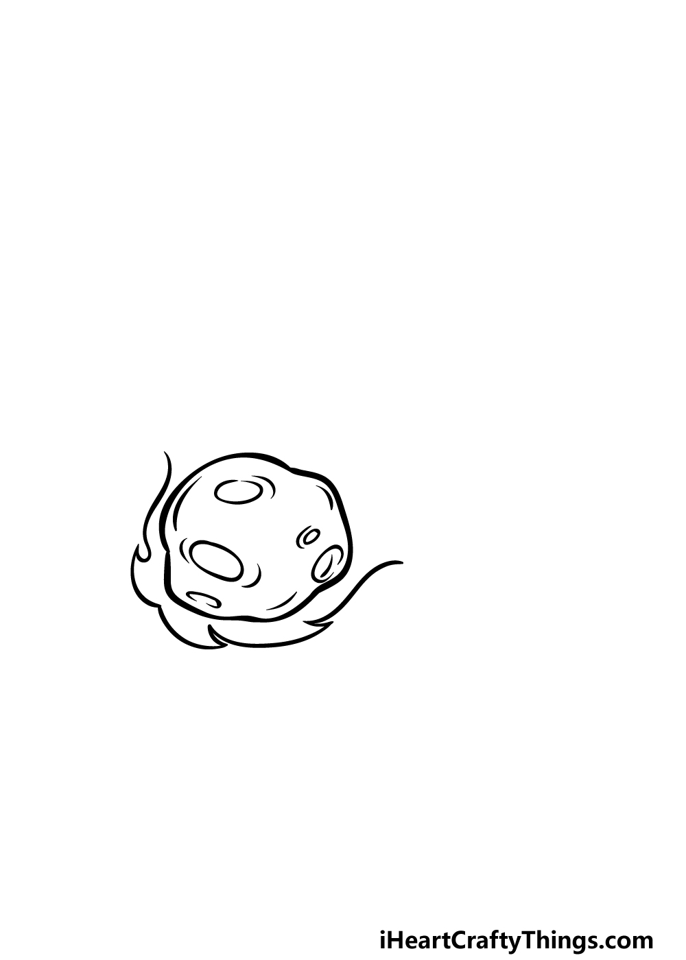 how to draw a Meteor step 3