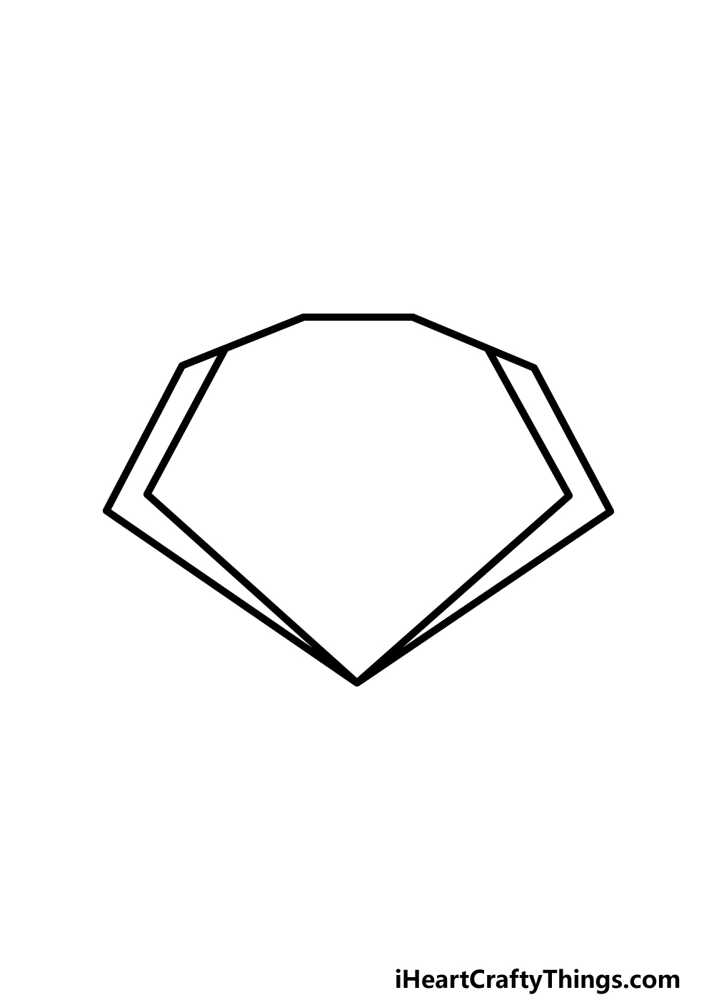 how to draw a Gemstone step 3