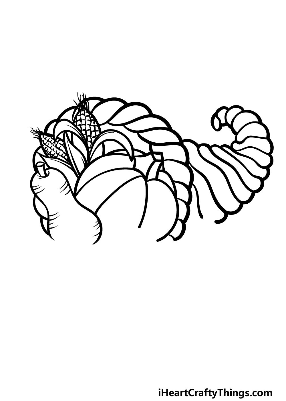 how to draw Thanksgiving ideas step 3