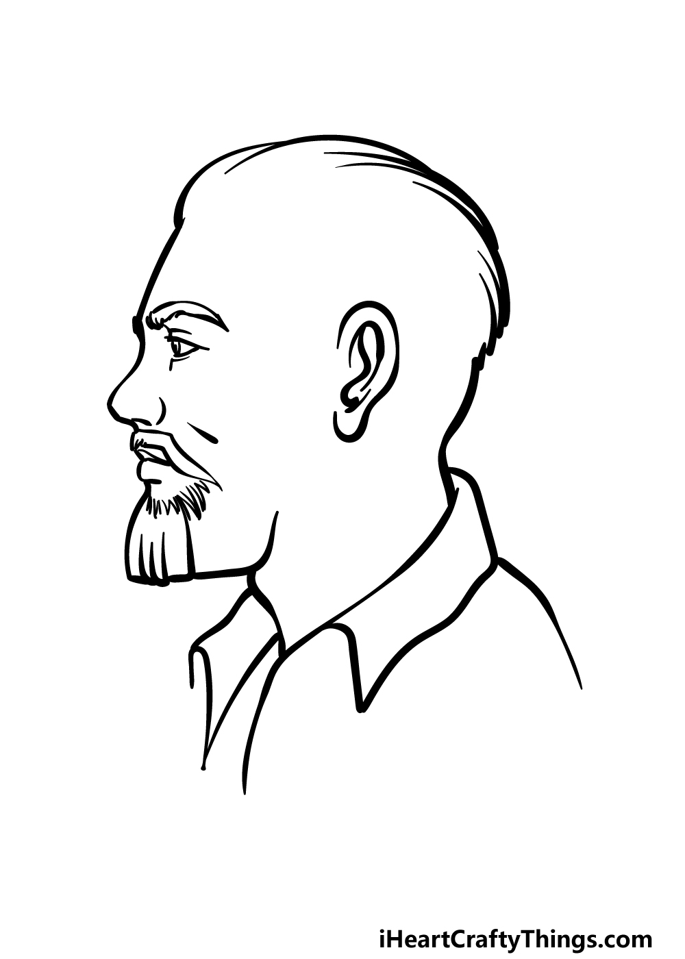how to draw a Side Profile step 3