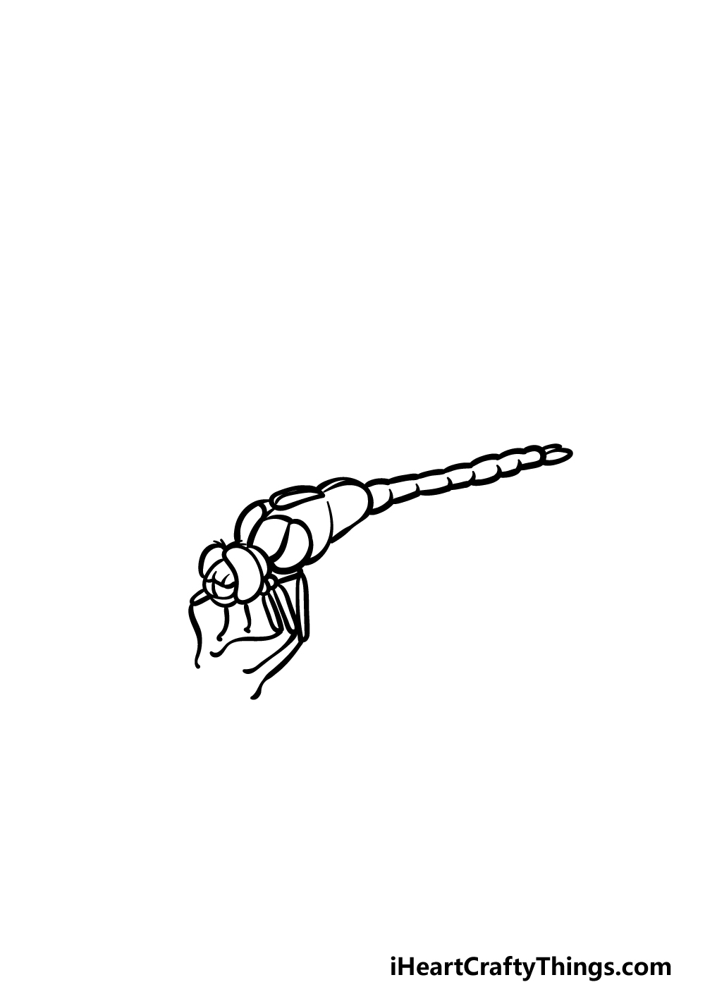 how to draw a Dragonfly step 3